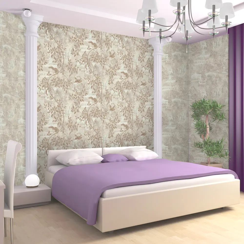 Обои флизелиновые Malex Design Garden бежевые 1.06 м 37274-3 82365785 STLM-2088993 МОСКОВСКАЯ ОБОЙНАЯ ФАБРИКА Garden view - Вид №3