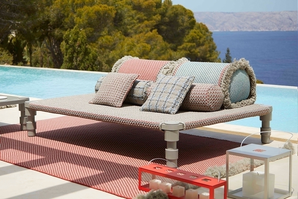 070782 Подушка GL Gofre blue 45x45 GAN Garden Layers - Вид №1