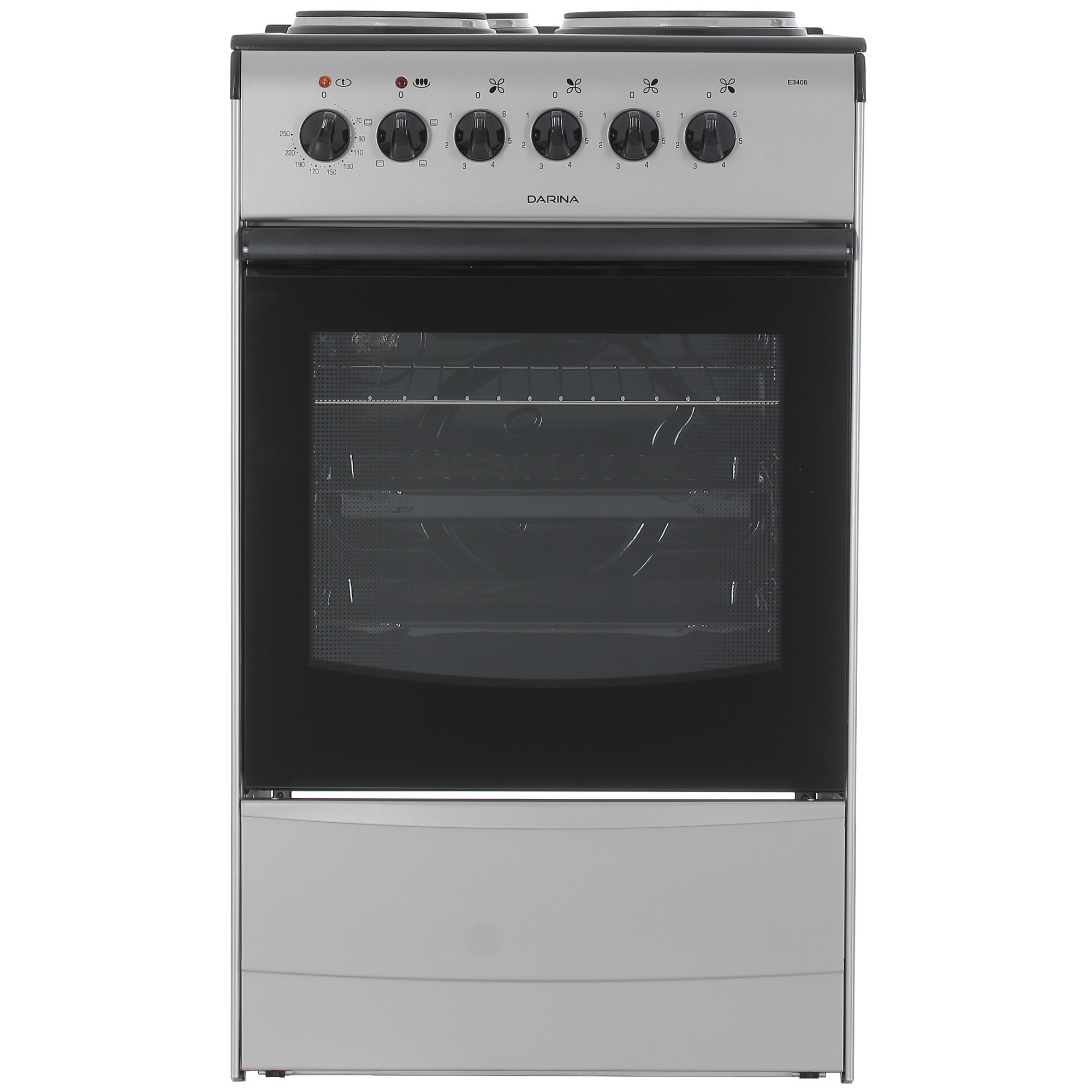 9934918 Электрическая плита DARINA E 3406 S серебристый STDN-0118806
