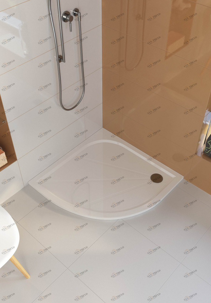 Поддон для душа ALPEN Virtus 90, R55 APQ0075