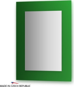 Cz 0616 Зеркало с фацетом 10 мм на зеленом основании 60Х80 см FBS Colora