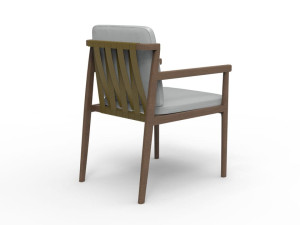 Садовый стул iroko с подлокотниками