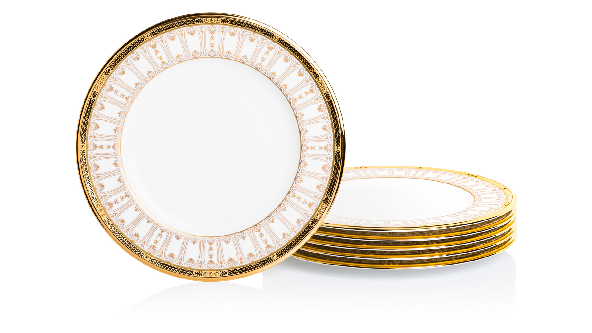 10654840 Noritake Сервиз столовый Noritake "Чатлайн, золотой кант" 6/33 Фарфор костяной  - Вид №9