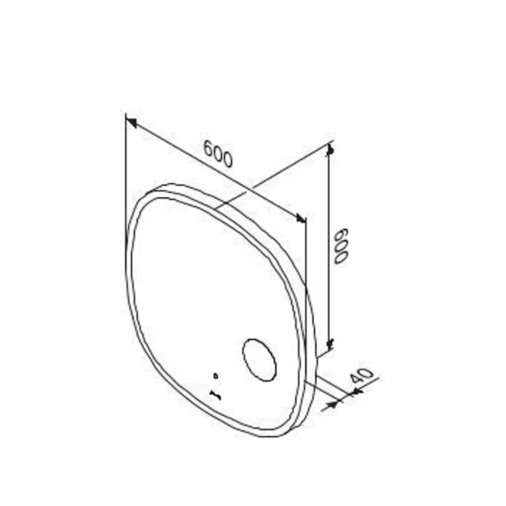 Зеркало AM.PM Moxie с LED-подсветкой для ванной 60x60 см 89375627 STLM-1404493 - Вид №9