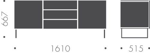 Heavens Буфет из лакированного дуба с ящиками Leila sun-id-1470622 - Вид №3