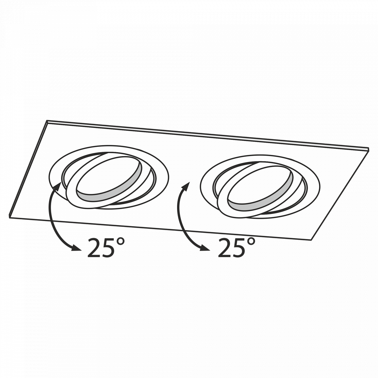 Встраиваемый спот серебряный Technical Atom DL024-02S TECHNICAL DOWNLIGHT 00-3957186 Серебро  - Вид №2