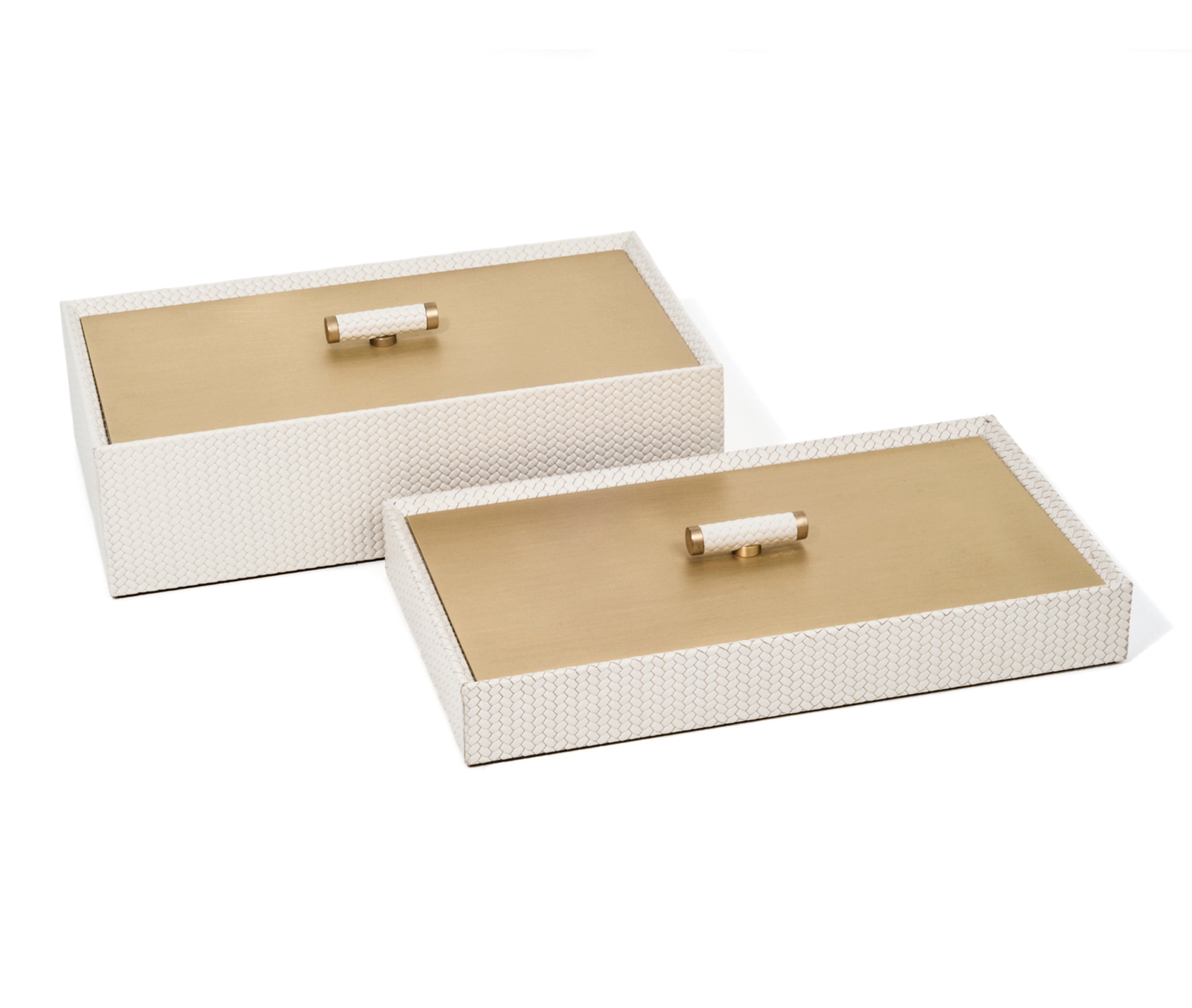 Коробка Iside - 27X15XH4,5 см / металл-хром/ари-кожа_темно-синий Pinetti 00.1240.037.003 - Вид №1