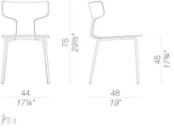 Lapalma Штабелируемый стул из фанеры Fedra S200 - Вид №8