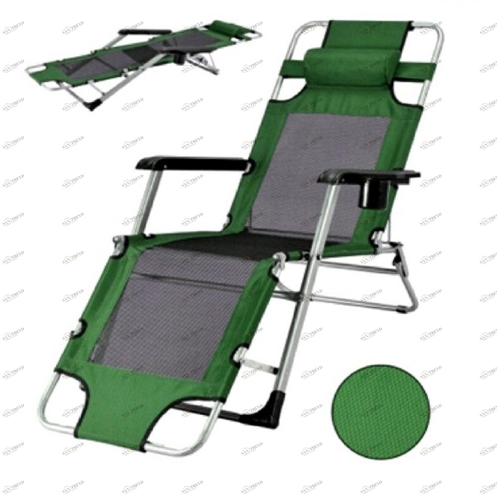 Шезлонг кресло зеленый "Стелла-2" Green AFINA  241155 Зеленый 