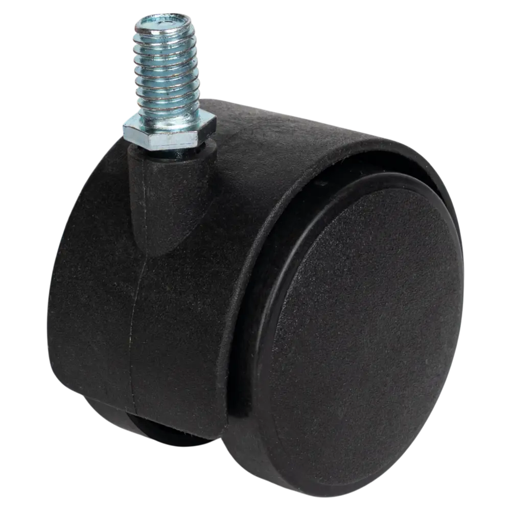 Колесо поворотное без тормоза 50 мм до 50 кг с резьбой цвет черный 89430108 STLM-2038941 Santreyd 