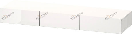 DS827202222 Полочка с ящиком DuraStyle #DS8272 1500 x 440 мм Белый глянцевый декор Duravit