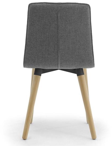 Leyform Стул из дерева и ткани с огнестойкой обивкой Zerosedici 0460  - Вид №1