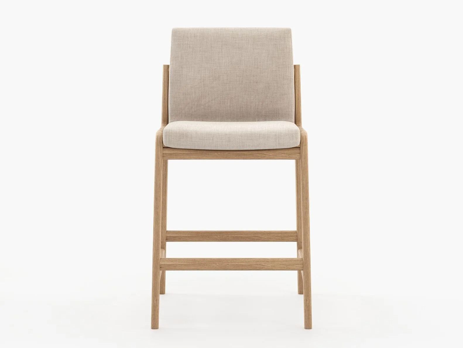 Высокий кожаный стул Laskasas холст ARCH-00073338 - Вид №8