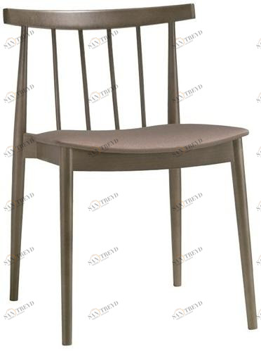 Andreu World Стул из бука, штабелируемый, со встроенной подушкой Smile Si0324