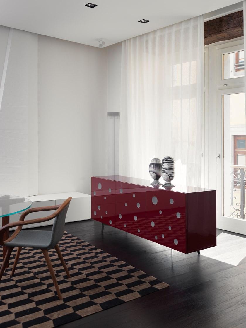 Casamania & Horm Стул из орехового дерева, обитый кожей или тканью, с подлокотниками sun-id-1492474 - Вид №5