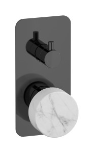 Встроенный смеситель для душа с двухходовым дивертером WE ARE IB mr310cf_1 Black Chrome Marmo