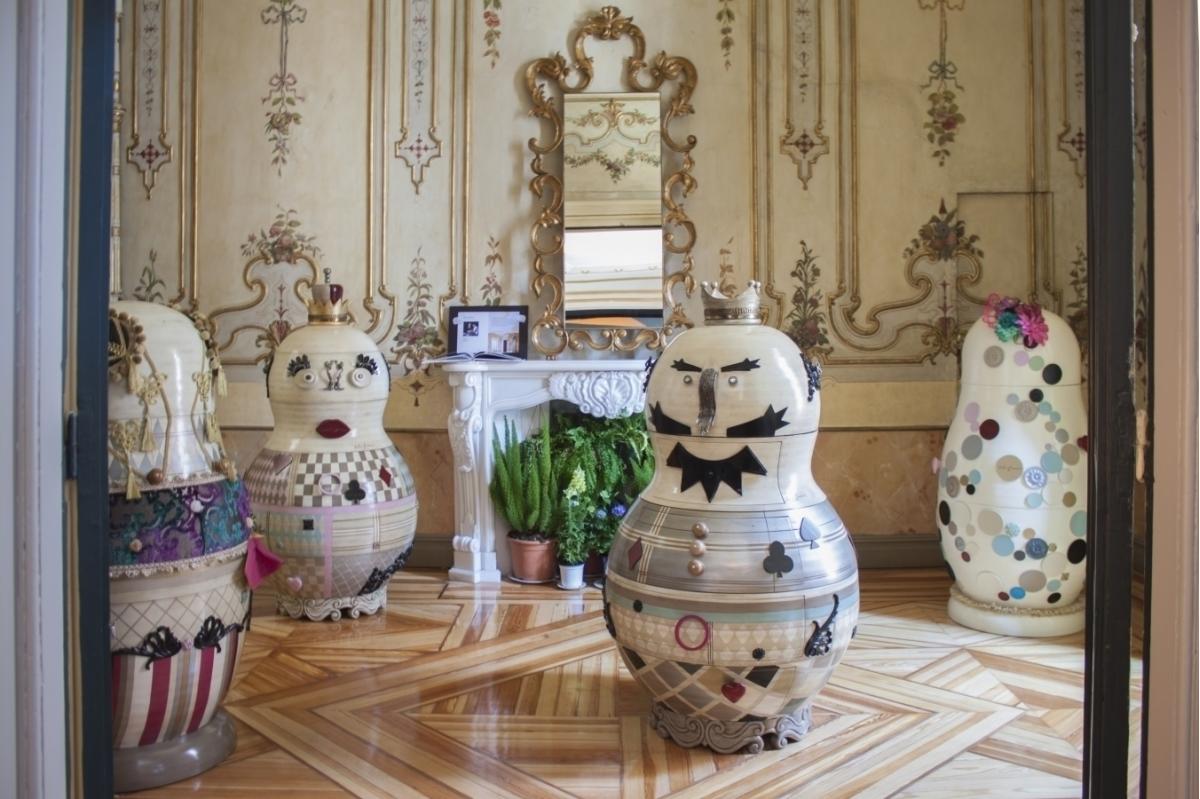 078872 Декоративный шкаф-матрешка Rey Lola Glamour Matrioska Santreyd - Вид №1