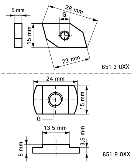 6519008 Монтажные профиля BIS Канальные гайки монтаж в профиле BIS RapidRail® WALRAVEN  - Вид №1