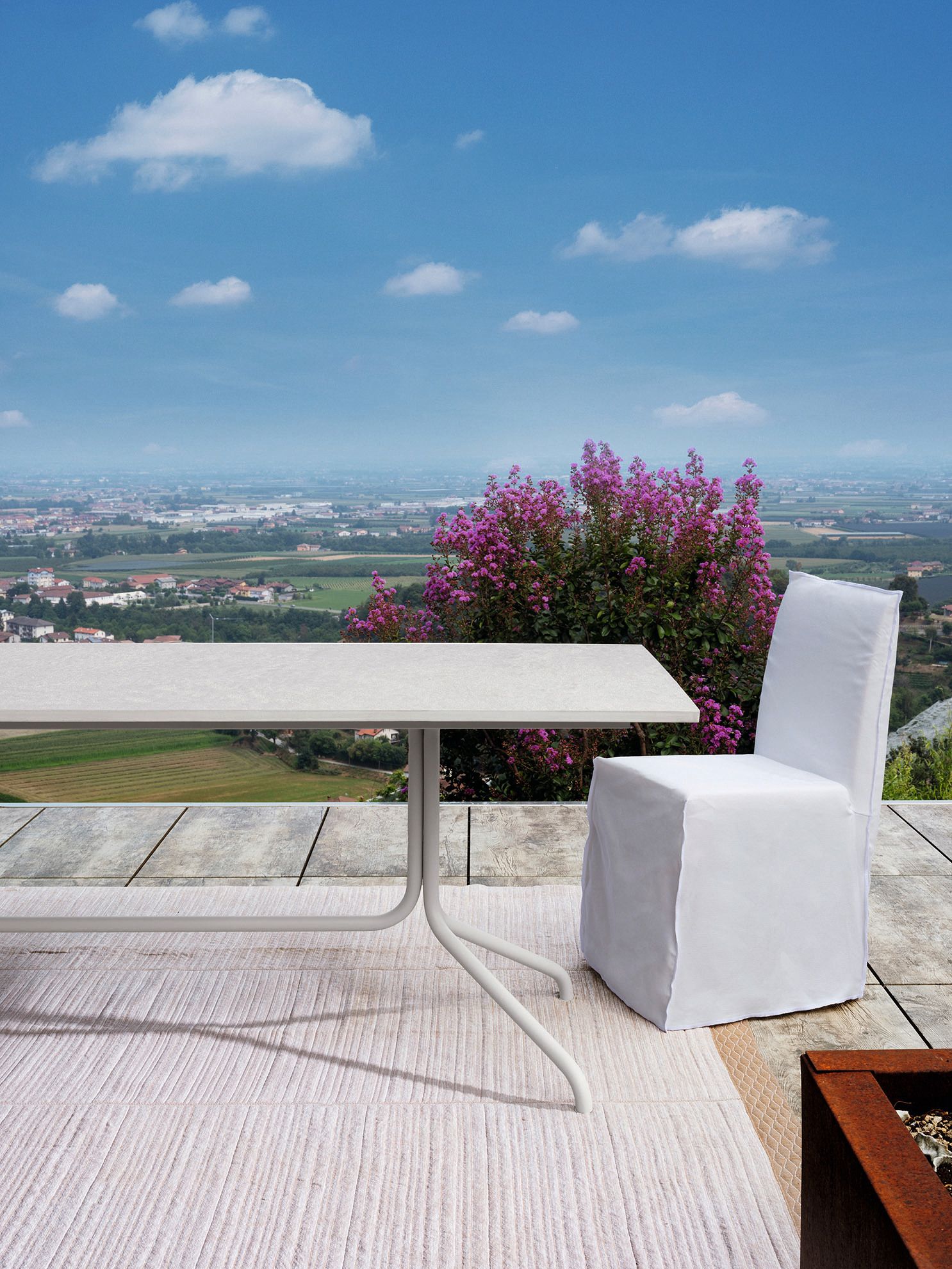 Прямоугольный садовый стол с бетонной столешницей Gervasoni Gervasoni Outdoor ARCH-00127894 - Вид №1