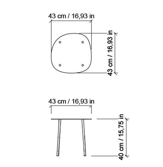 Металлический журнальный столик для гостиной Morica Design Enjoy ARCH-00052245 - Вид №3