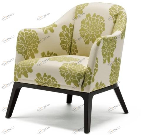 Wiesner-Hager Клубное кресло из ткани с подлокотниками Grace 2120