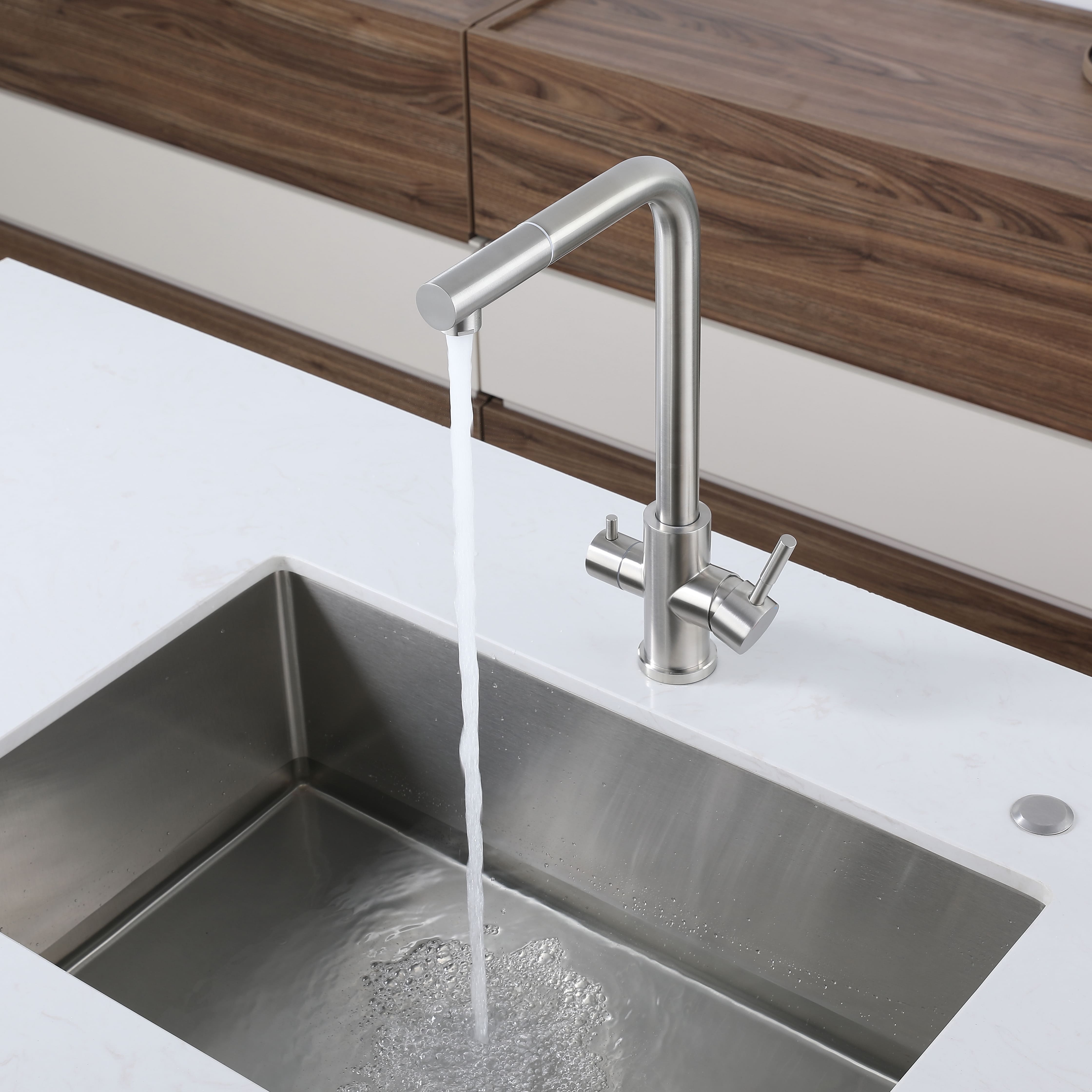 Кухонный смеситель Z-5421 темно-серый GranFest QUARZ - Вид №2