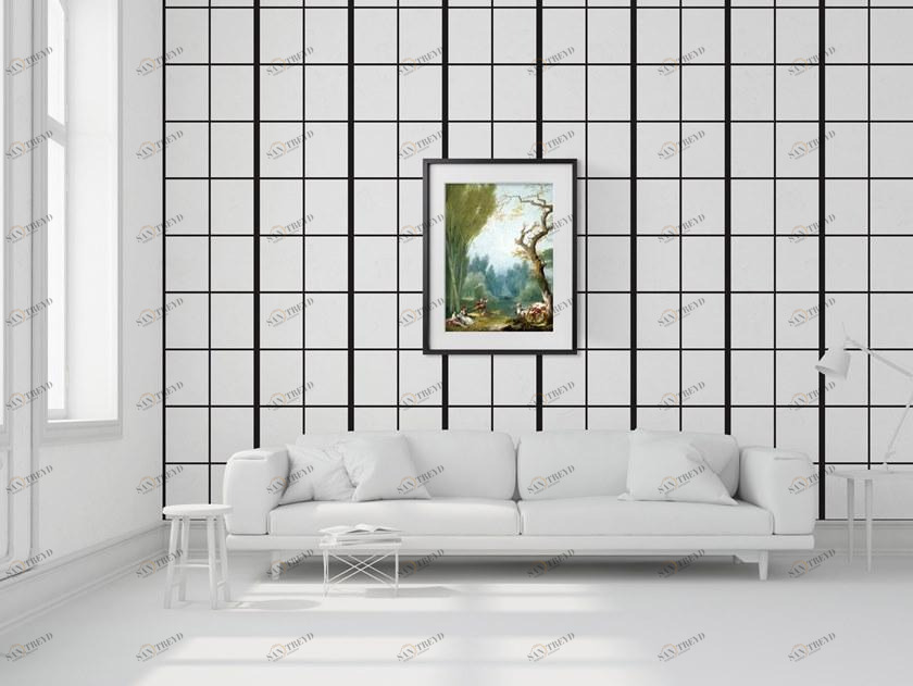 Mineheart Геометрические флизелиновые бумажные обои Outline Wal/148