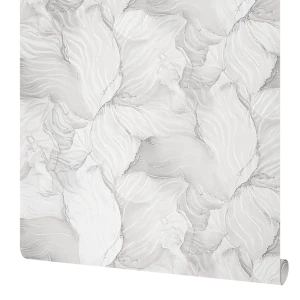 Флизелиновые обои ATELIERO Rocher серые с абстрактным узором 89395980