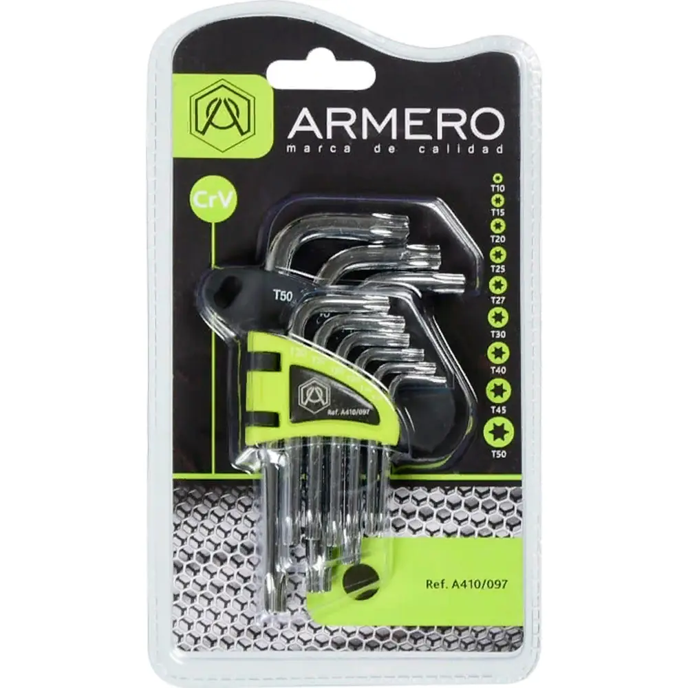 Набор ключей Torx Armero короткие 9 предметов STLM-2105872 - Вид №1