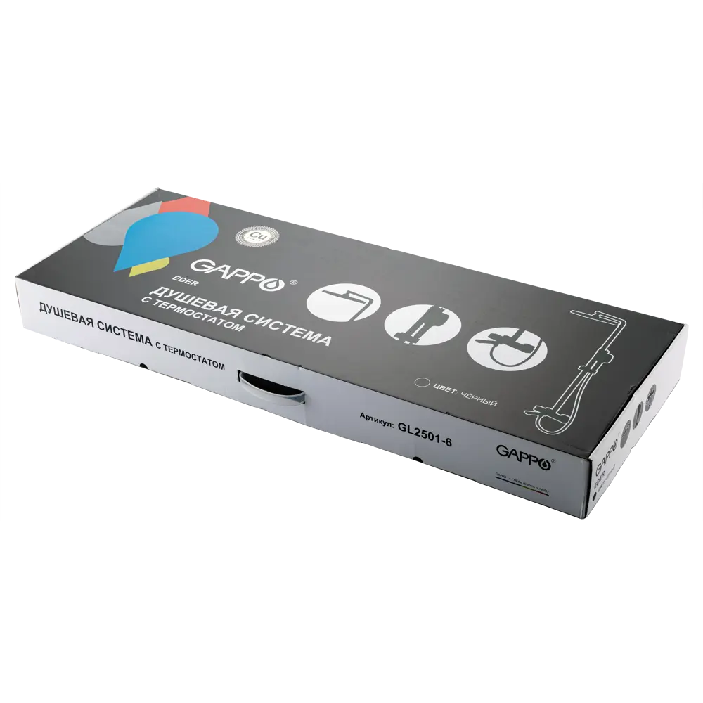 Душевая система Gappo Eder с термостатом и верхним душем 89400934 STLM-1573000 - Вид №14