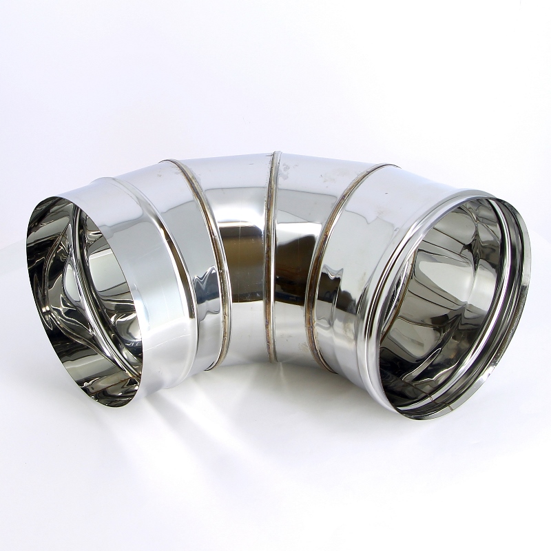 Колено угол 90" Ferrum Ф200 (430/0,5мм) FM062001F