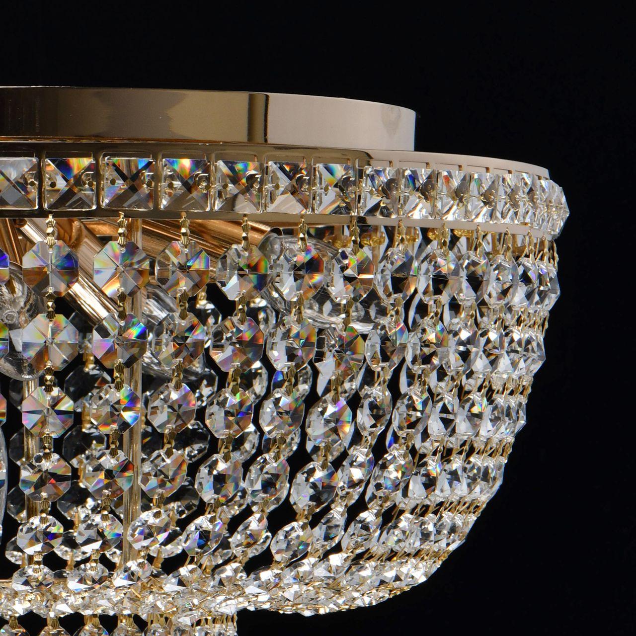 Потолочная люстра MW-Light Патриция 447011406 MW-LIGHT ДИЗАЙНЕРСКИЕ, ПАТРИЦИЯ 278932 Золотой  - Вид №1