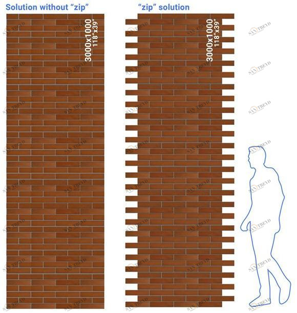 GammaStone Панно из клинкерного кирпича или керамогранита Gammastone brick air sun-id-1437455