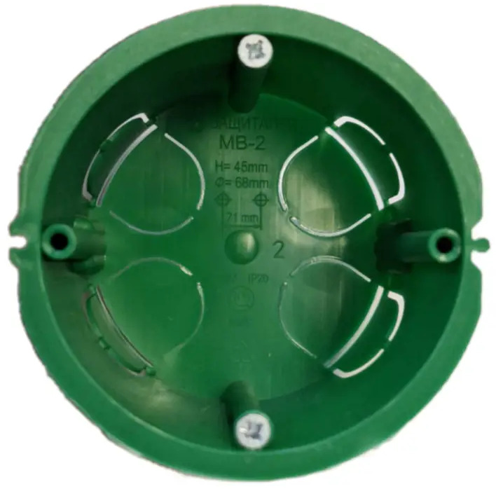 Подрозетник ЗАЩИТА ПРО для прочных стен 68×45 мм 89093213