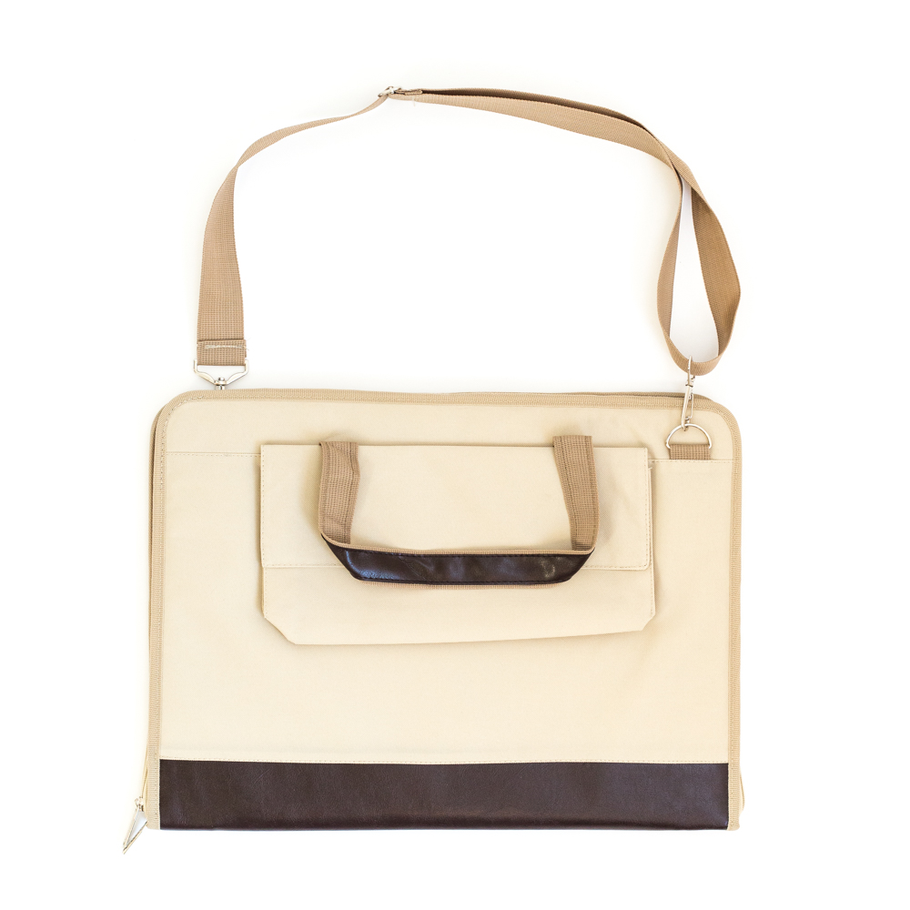 195041 Сумка для художника с карманом А3 бежевая Малевичъ 