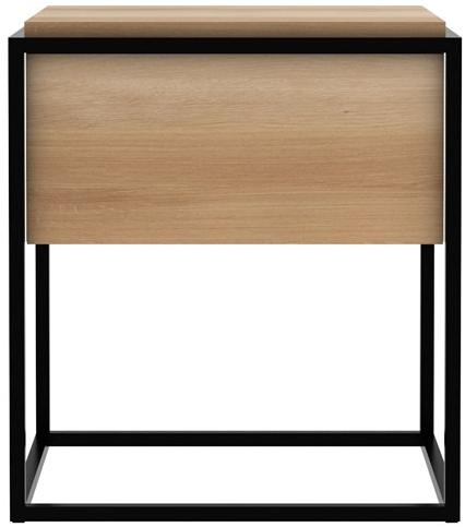 Ethnicraft Прямоугольная прикроватная тумбочка из дуба с ящиками Monolit 26869/26868/26870 - Вид №1