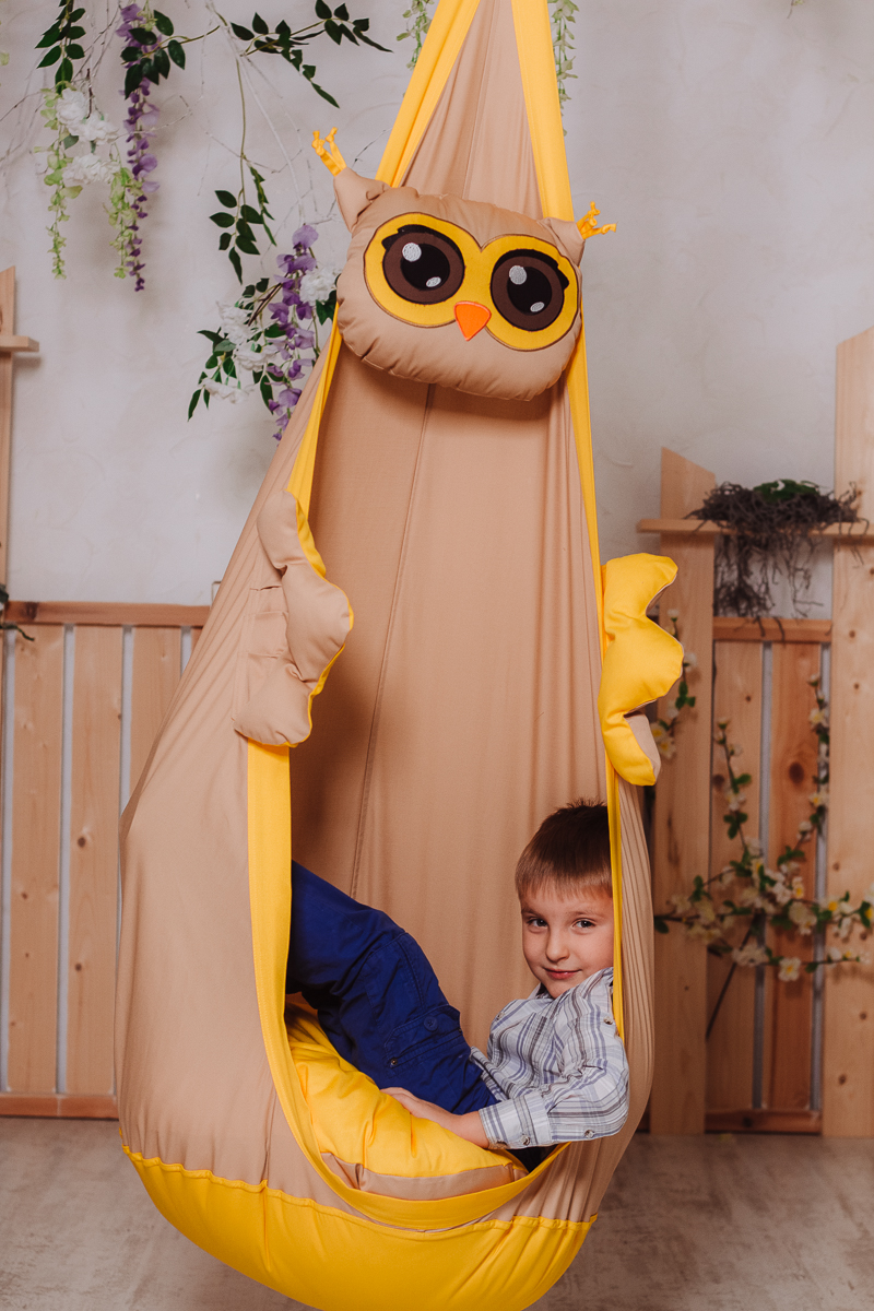 Подвесное кресло-кокон "Сова" ПОКАЧАЙКА  326705 Оранжевый Santreyd  - Вид №4