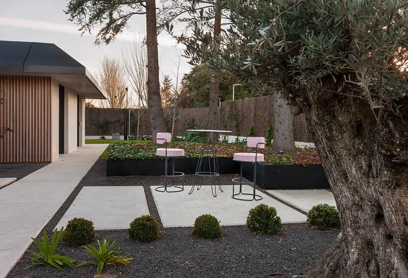 iSimar Высокий садовый стул из стали со спинкой Paradiso 8085 - Вид №2