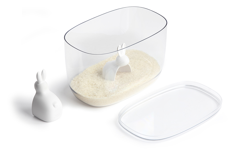 QL10323-CL-WH Контейнер с мерной ложкой bella bunny 7 л Qualy  - Вид №7