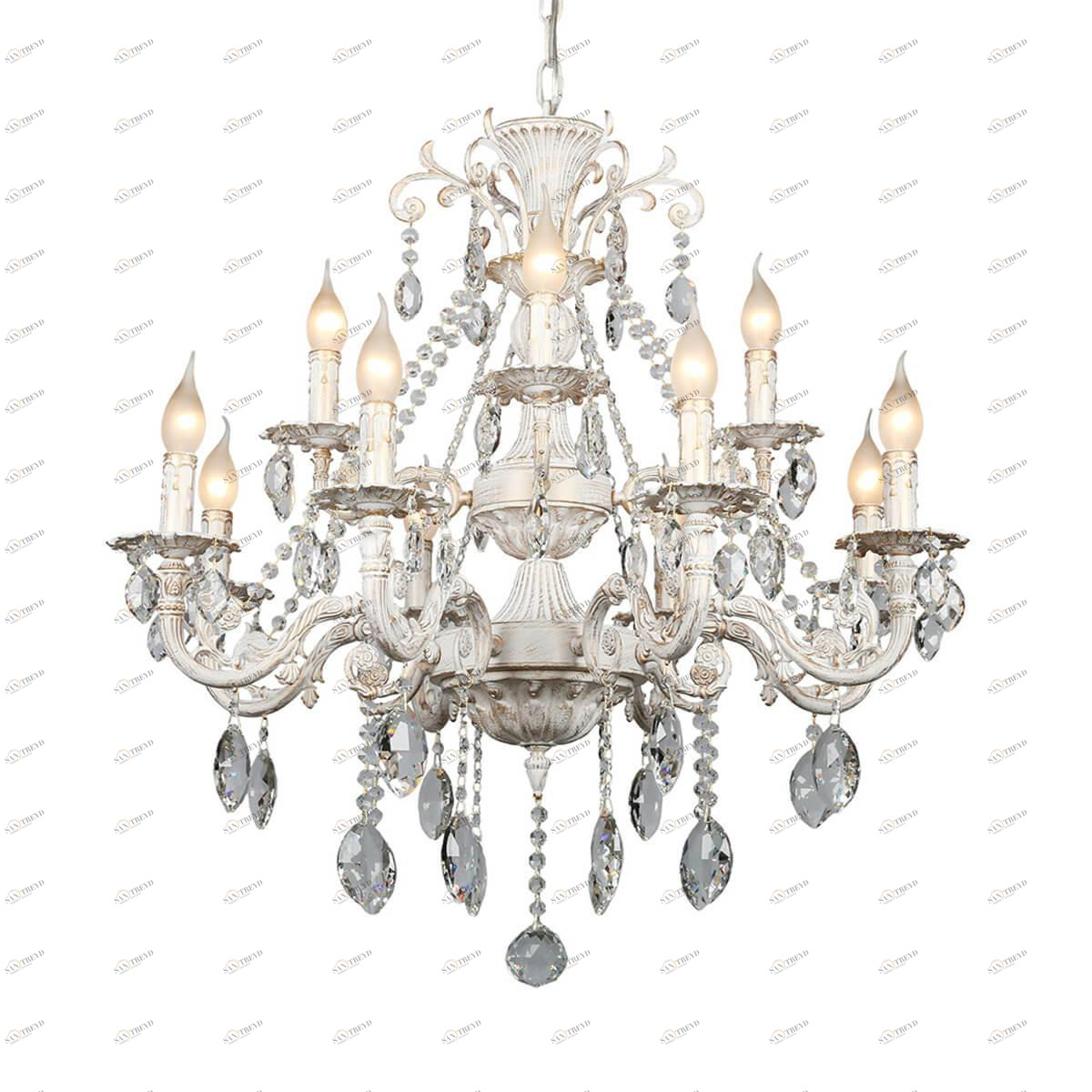Подвесная люстра Omnilux OML-79003-12 OMNILUX ДИЗАЙНЕРСКИЕ 186225 Белый 