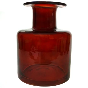 Ваза стекло цвет йодный 22 см