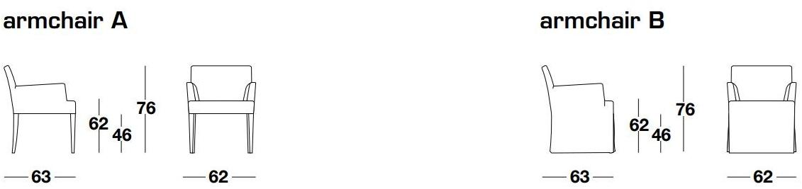 Frigerio Salotti Съемный стул с подлокотниками sun-id-1357795 - Вид №3