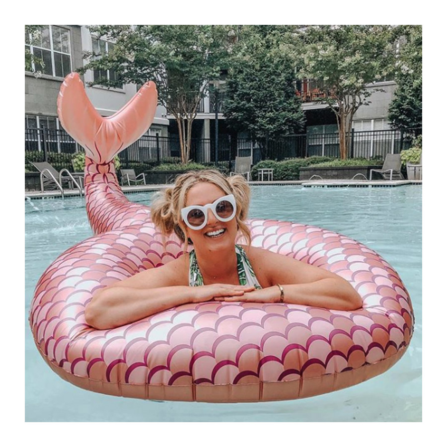 NTPF-0001 Круг надувной , mermaid rose gold BigMouth  - Вид №1