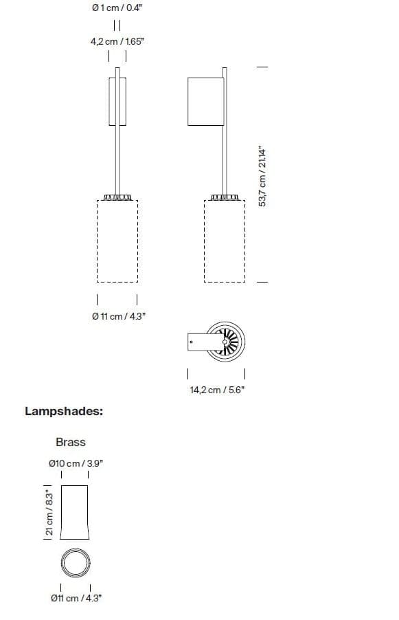 Латунный светодиодный настенный светильник In Stock Santa &amp ARCH-00060559 - Вид №2