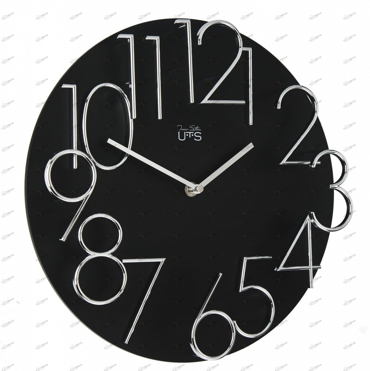 Часы настенные черные деревянные Tomas Stern 8004 TOMAS STERN ДИЗАЙНЕРСКИЕ 00-3872716 Черный 