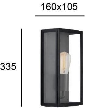 Terzo Light Бра для наружного освещения прямого света из нержавеющей стали и стекла  V4170700  - Вид №1