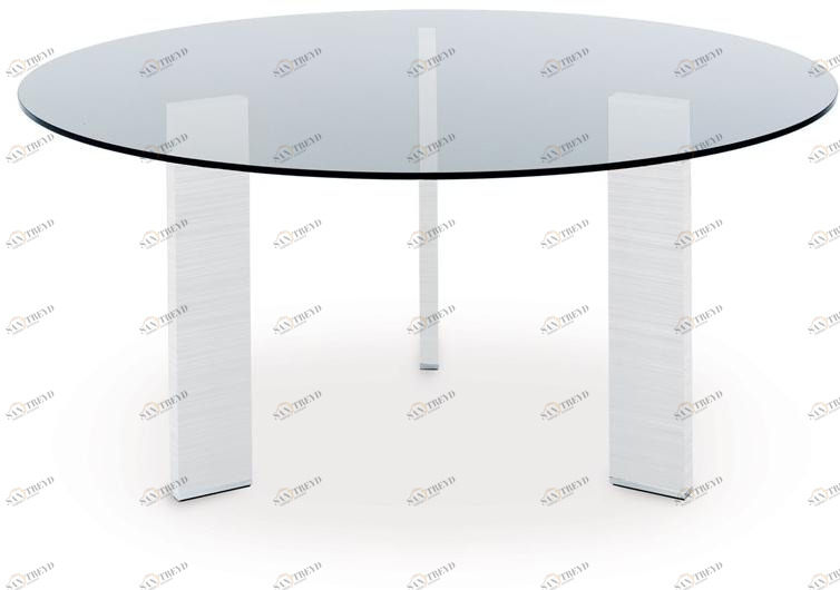 MisuraEmme Круглый стол из алюминия и стекла Atelier sun-id-1491382