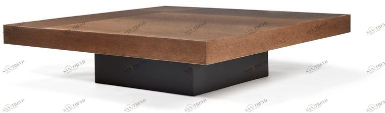 HUGUES CHEVALIER Квадратный деревянный журнальный столик для гостиной Iconic sun-id-1479815