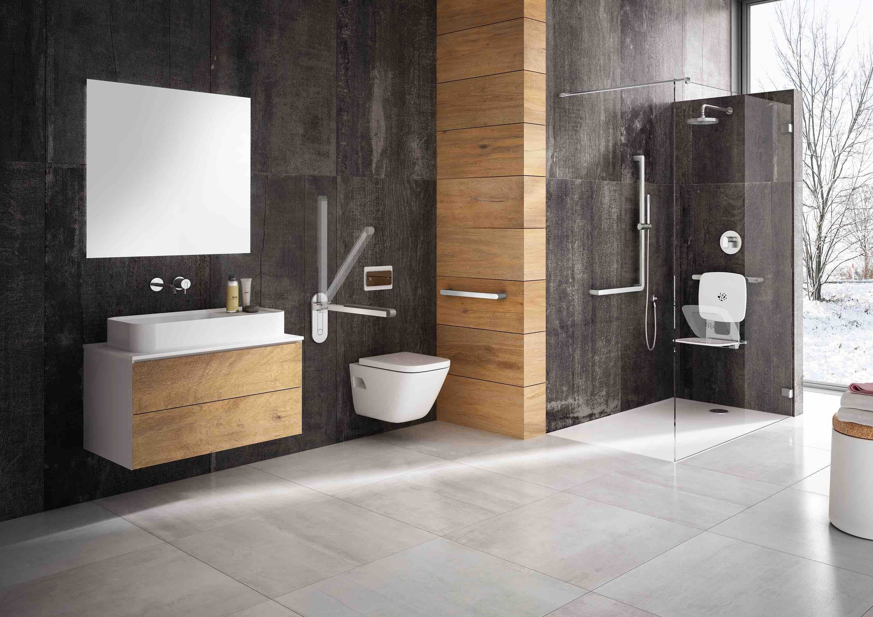 Алюминиевая ручка для ванной комнаты для туалета Provex Industrie 500 ARCH-00127290 - Вид №1