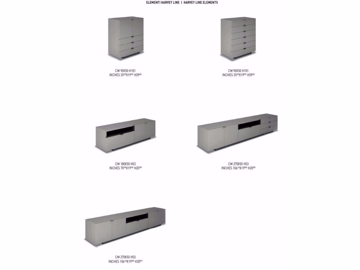 Шкаф с ящиками Minotti Harvey Line ARCH-00023947 - Вид №5